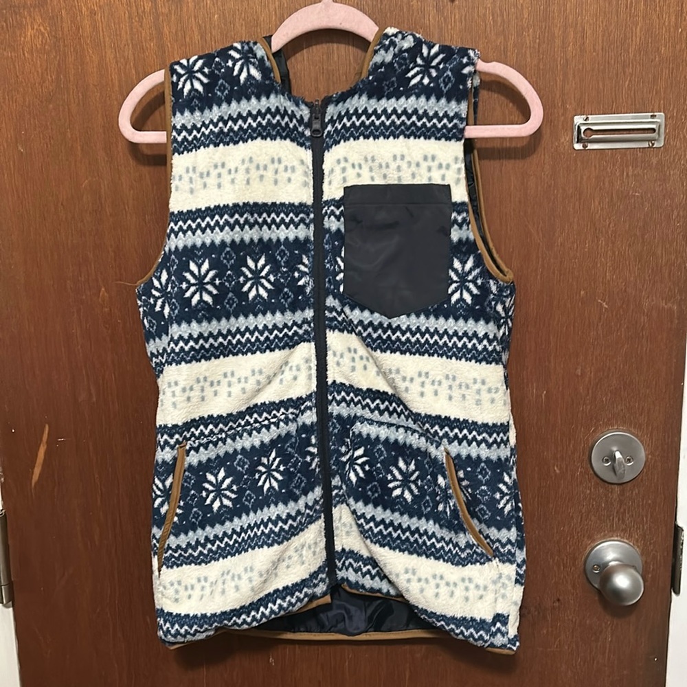 NWT ASOS Hooded Fluffy Vest
